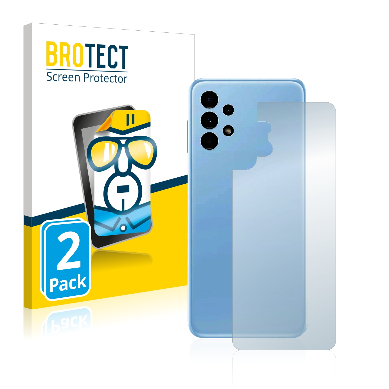 BROTECT 2x klare Samsung Schutzfolie(für Galaxy (Rückseite)) A13