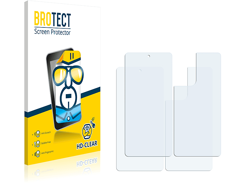 BROTECT 2x Samsung Schutzfolie(für 5G) klare Galaxy A53