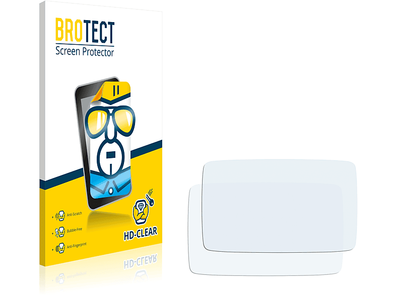 620) BROTECT klare Go TomTom Schutzfolie(für Professional 2x