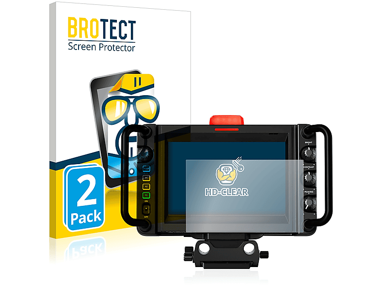 BROTECT 2x klare Studio Camera 4K Schutzfolie(für Blackmagic Plus)