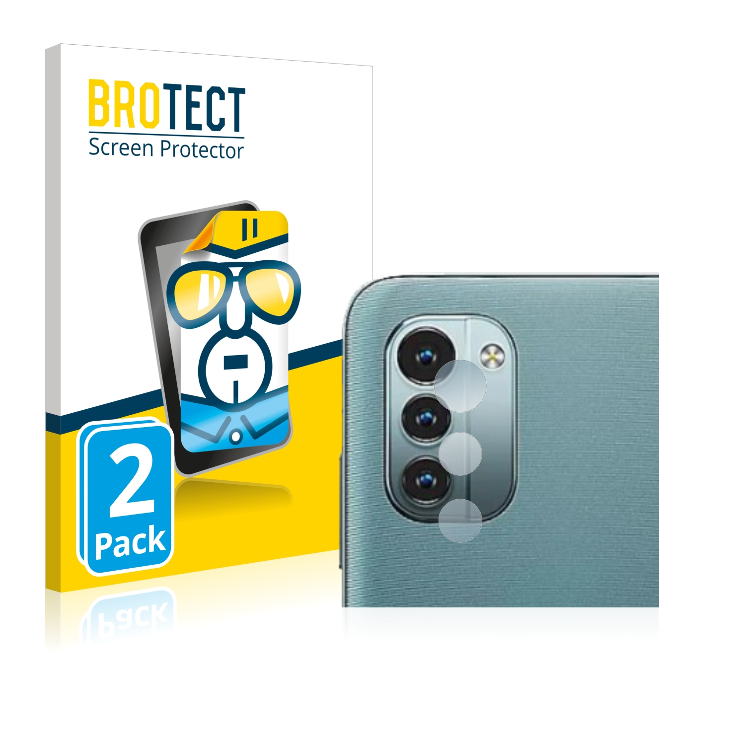 BROTECT 2x G11) Schutzfolie(für klare Nokia