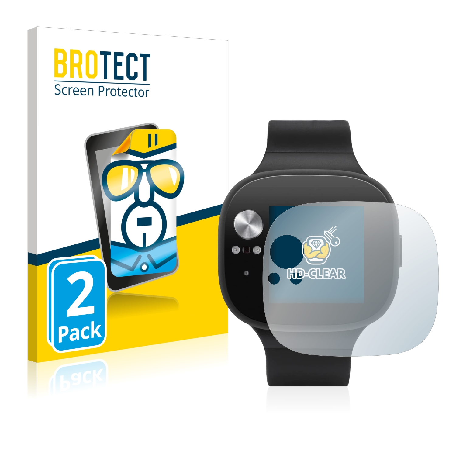 BROTECT 2x klare Schutzfolie(für ASUS BP) Vivowatch
