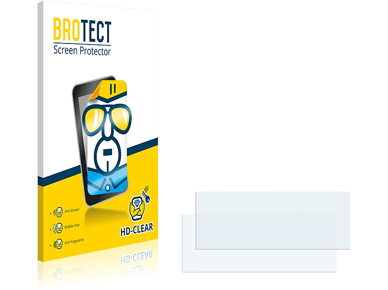 BROTECT 2x klare Schutzfolie(für BMW X6 E71 2008-2014 Professional 8.8\
