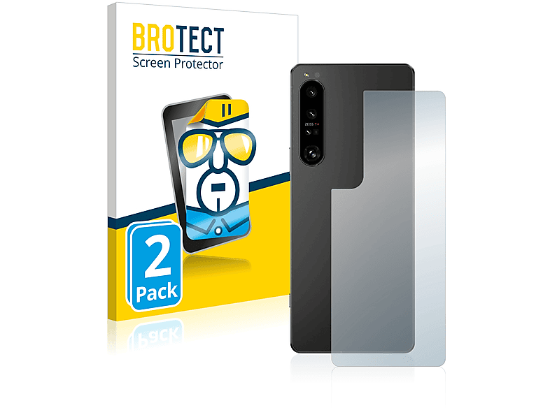 BROTECT 2x klare Schutzfolie(für (Rückseite)) Xperia 1 IV Sony