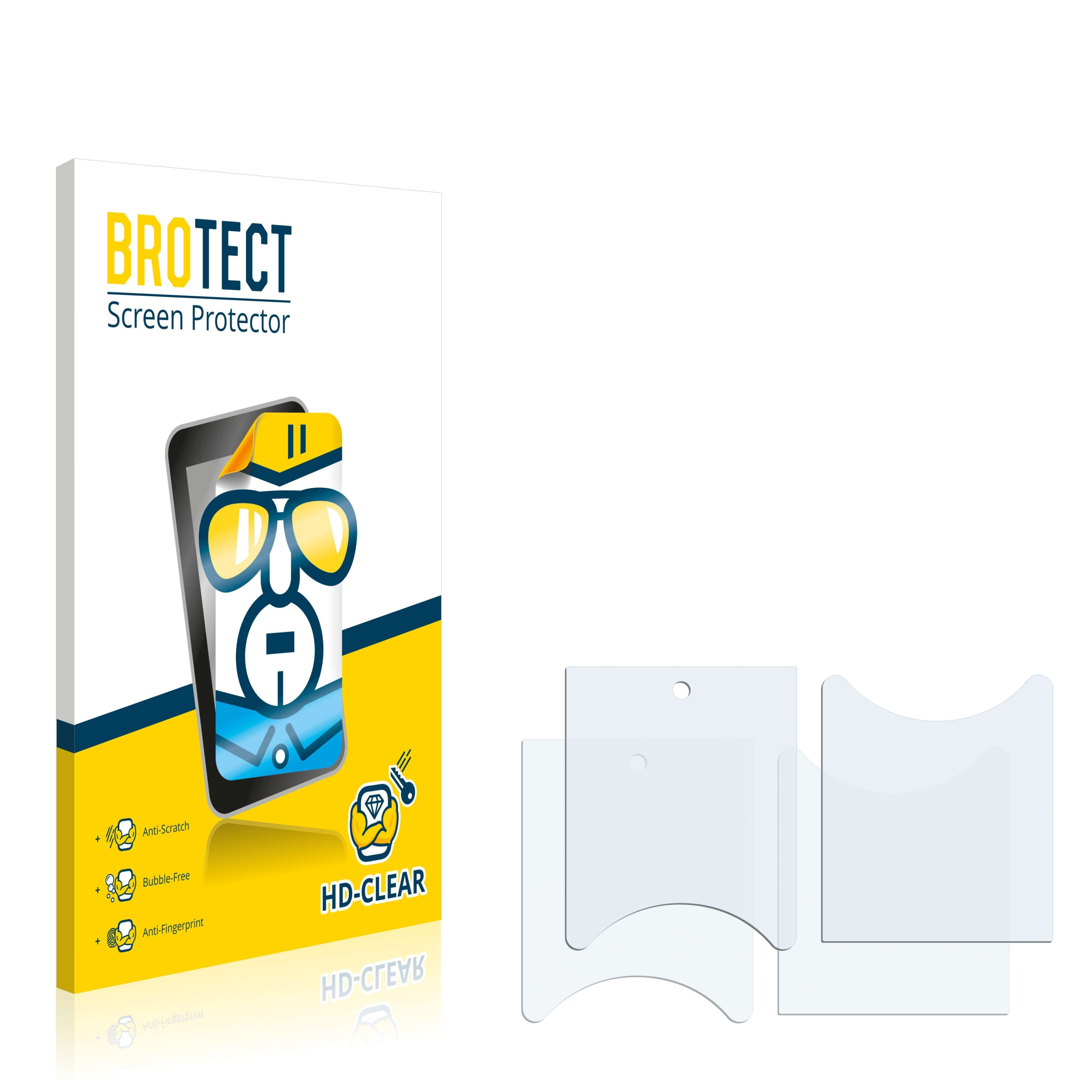 BROTECT 2x klare Schutzfolie(für Ring Video Pro) Doorbell