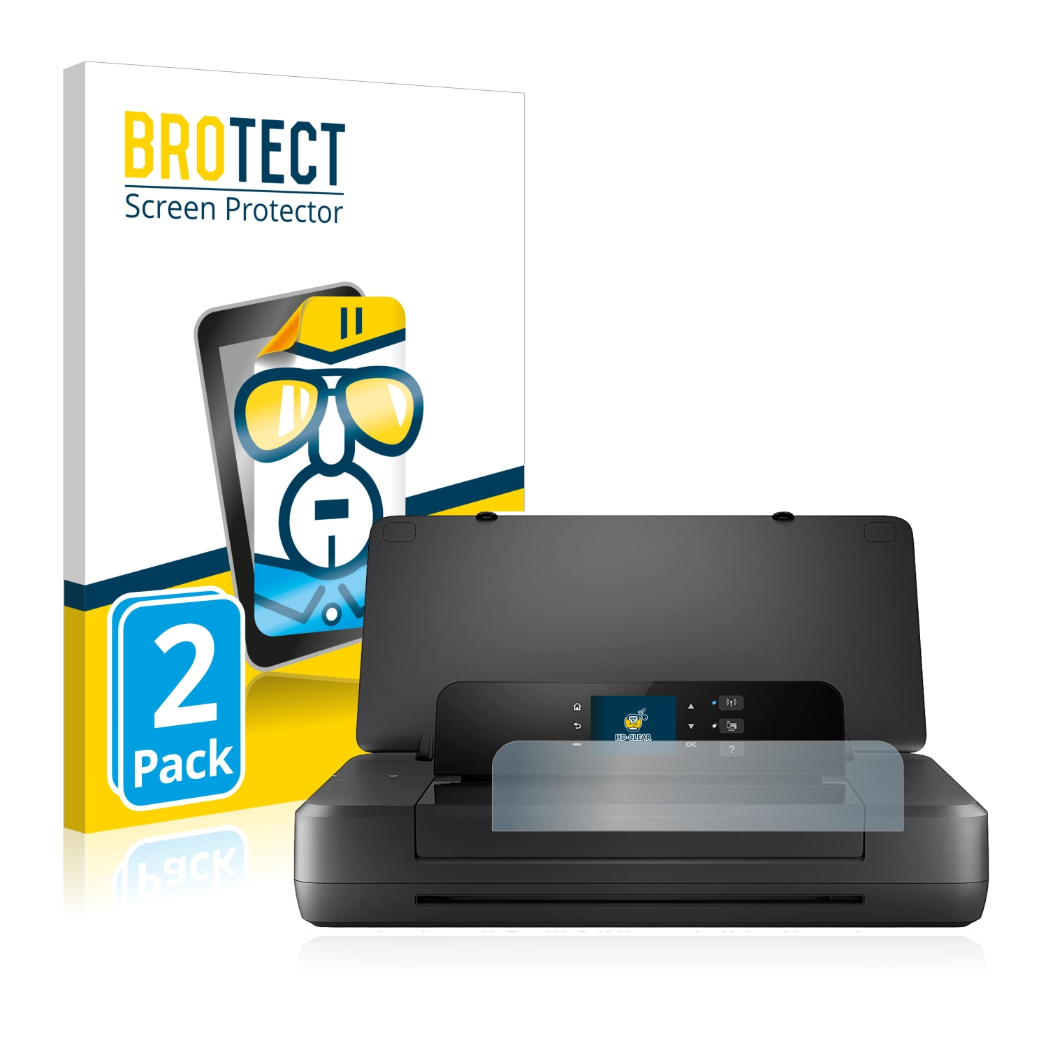 BROTECT 2x klare Schutzfolie(für OfficeJet 200) HP