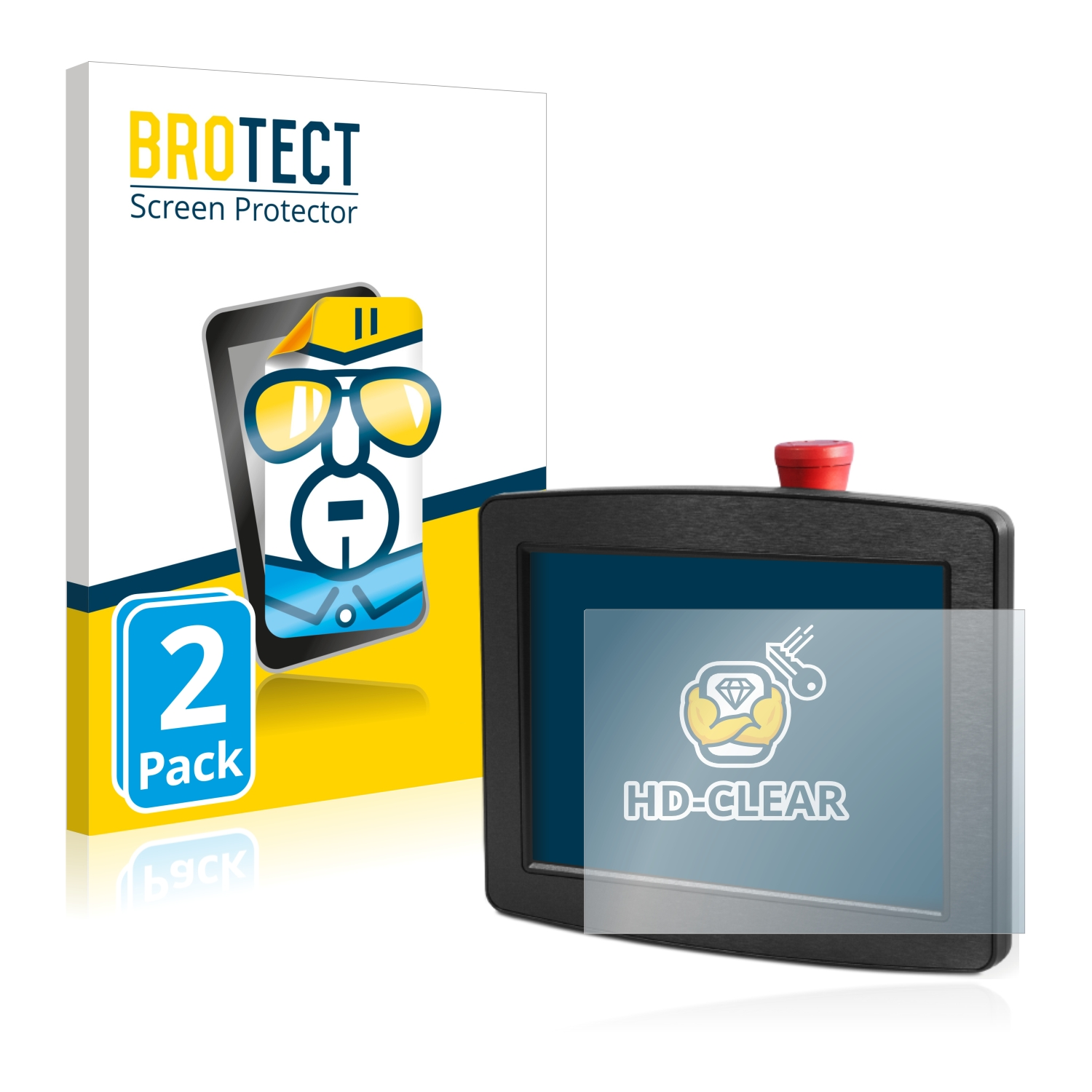 BROTECT 2x klare Schutzfolie(für Sigmatek HBG 0811)