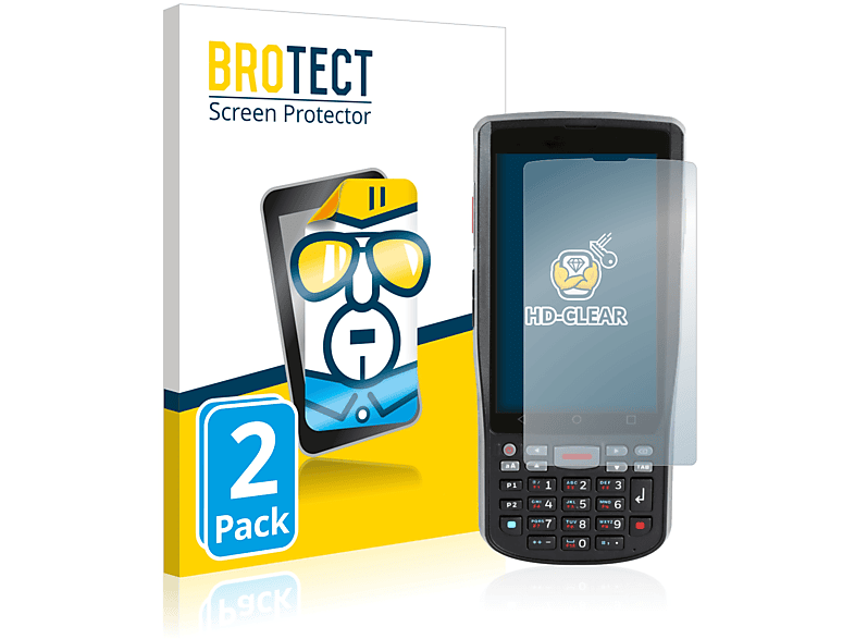 BROTECT 2x klare Schutzfolie(für Honeywell ScanPal EDA51K) | Schutzfolien & Schutzgläser