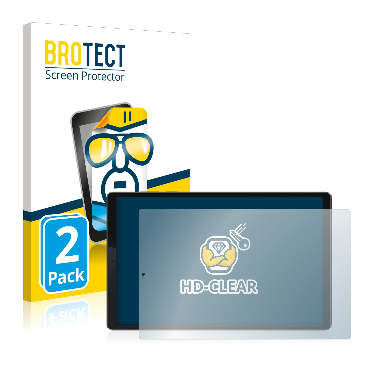 BROTECT 2x klare M10 HD) Schutzfolie(für Smart Tab Lenovo