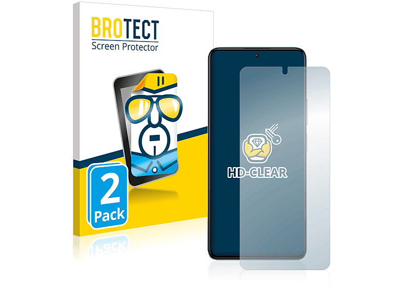 BROTECT 2x klare Schutzfolie(für Xiaomi Poco F4)