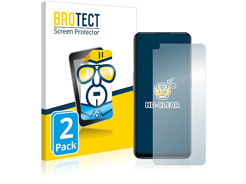 BROTECT 2x klare Schutzfolie(für realme Narzo 50 Pro 5G) | Displayschutzfolien & Gläser