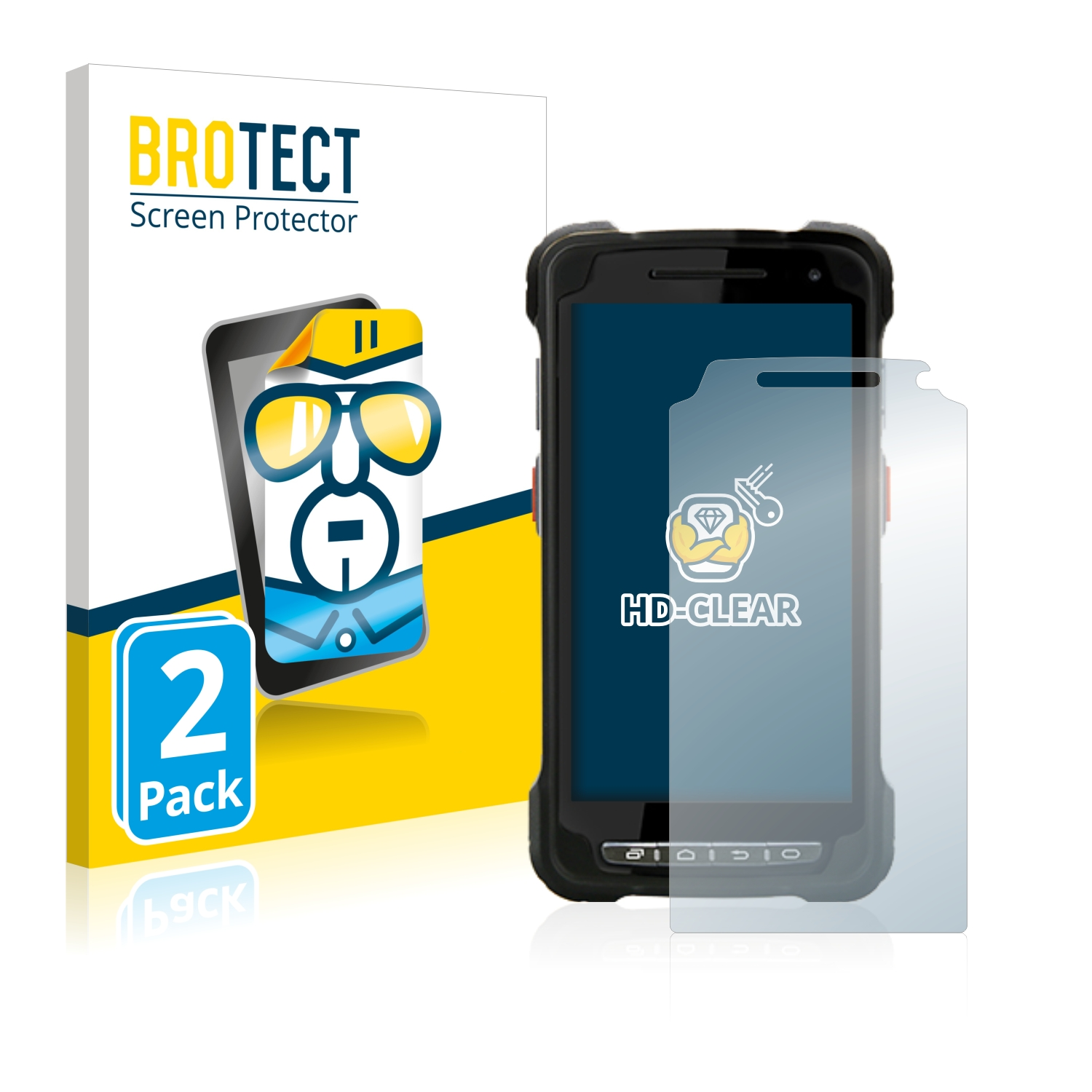 Point klare Schutzfolie(für 2x BROTECT Mobile PM80)