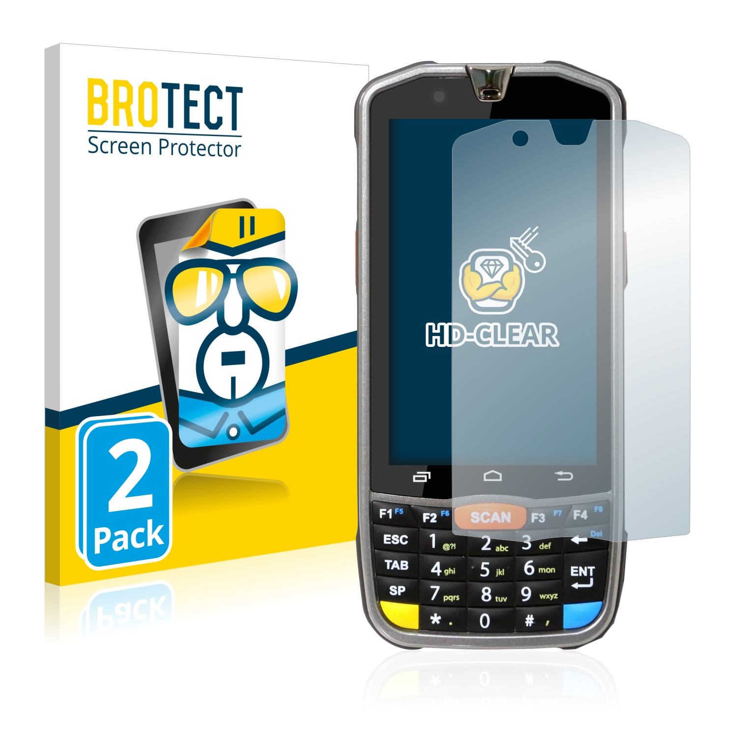 BROTECT 2x klare Schutzfolie(für Point PM66) Mobile