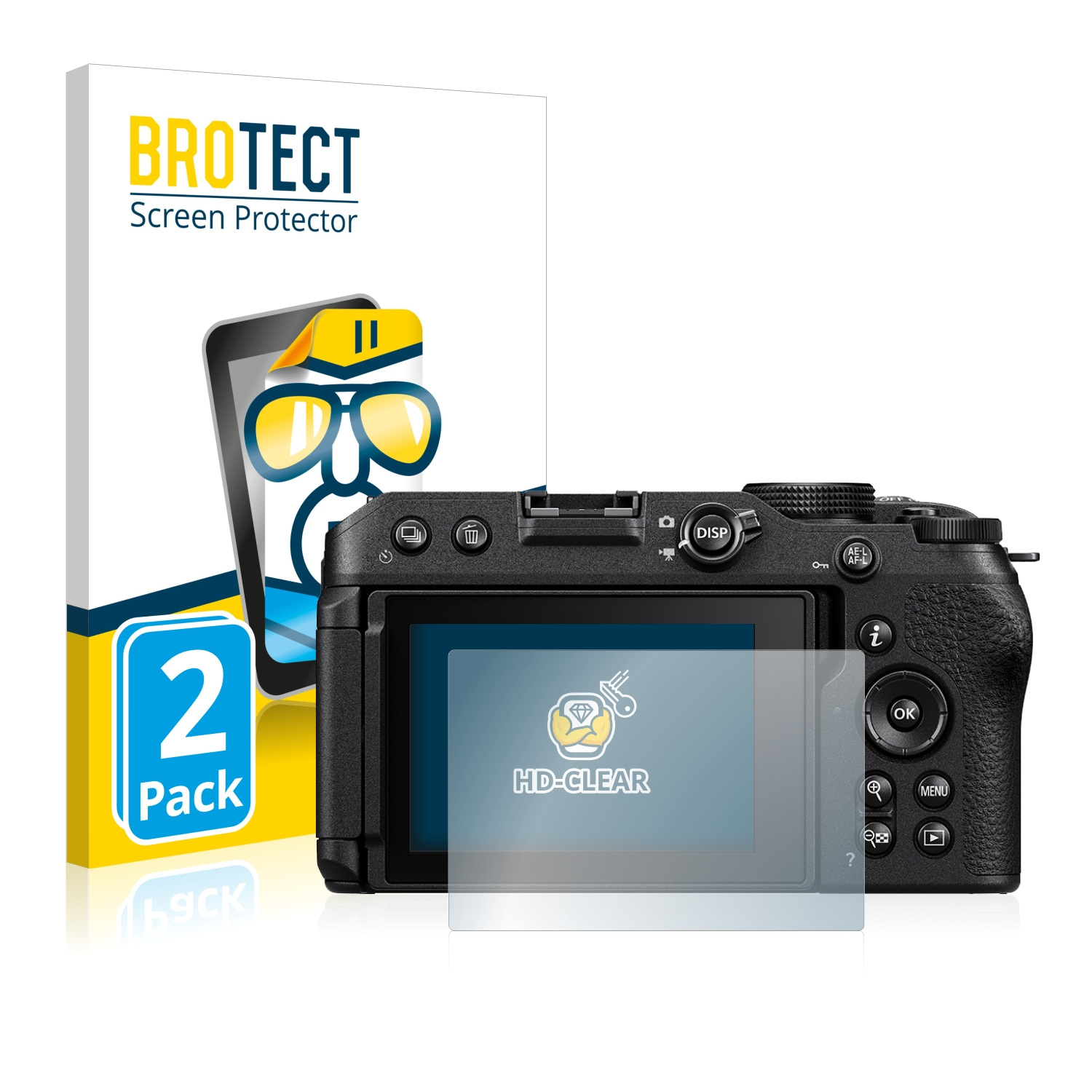 BROTECT 2x Z 30) Nikon Schutzfolie(für klare