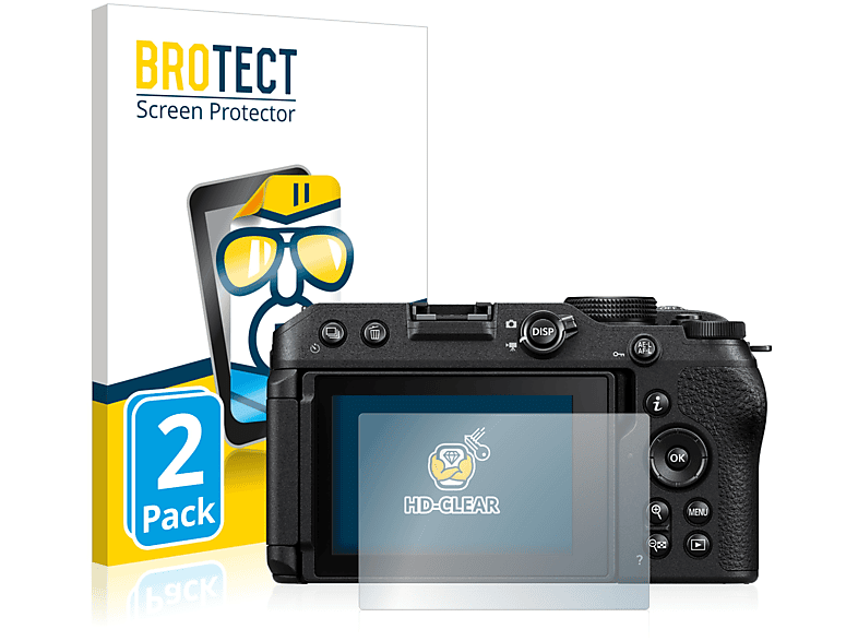 BROTECT 2x klare Schutzfolie(für Nikon Z 30) | Kamera Schutzfolie