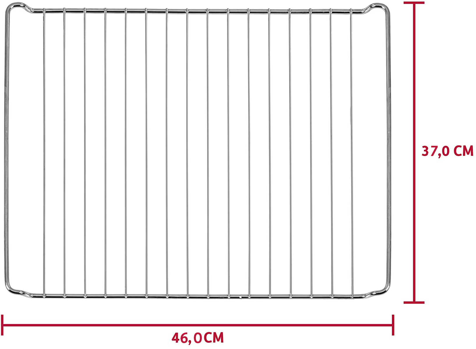 ICQN Backofenrost 460 Backofenrost, 370 mm Gitter, Backofen x Silberfarben für