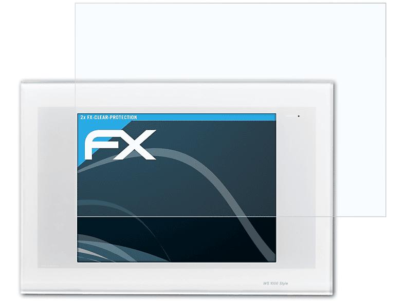 KNX Displayschutz(für Elsner Style) 2x FX-Clear ATFOLIX WS1000