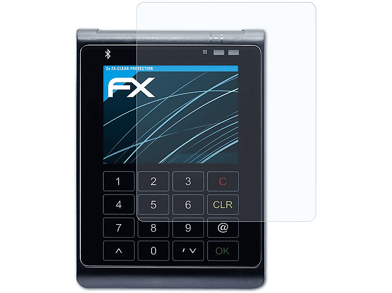 ATFOLIX 2x FX-Clear Displayschutz(für Reiner SCT CyberJack POS) | Schutzfolien & Schutzgläser