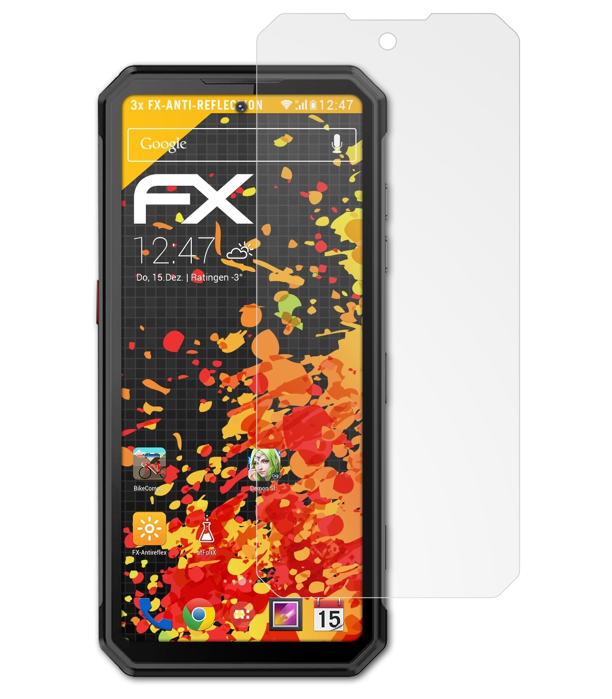FX-Antireflex Oukitel WP21) Displayschutz(für 3x ATFOLIX