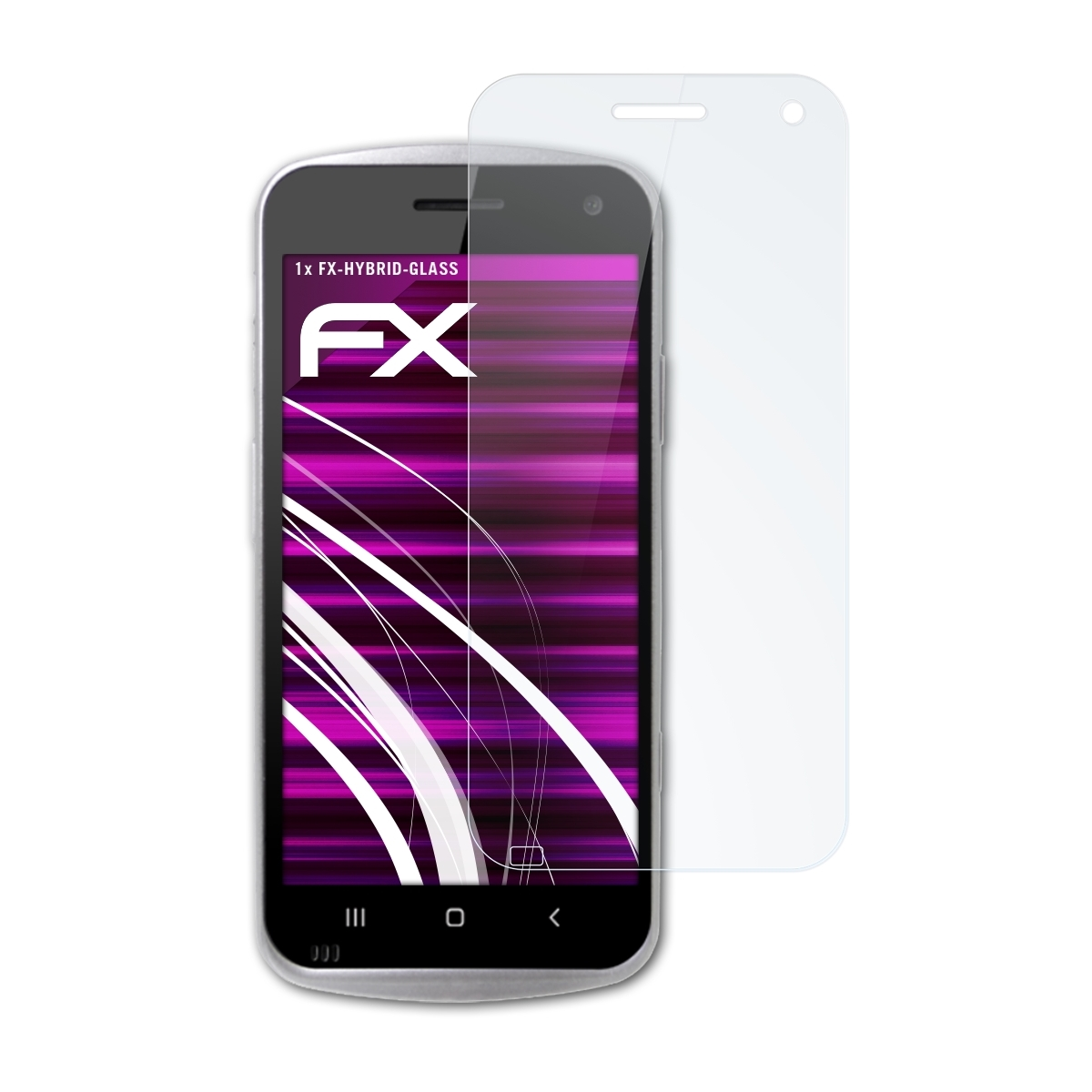 ATFOLIX FX-Hybrid-Glass Schutzglas(für Point PM30hc) Mobile