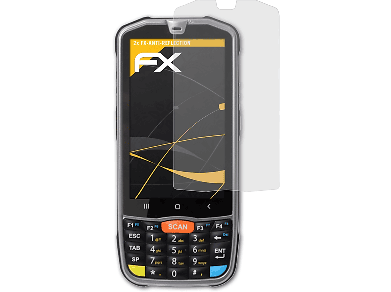 ATFOLIX 2x FX-Antireflex Displayschutz(für Point Mobile PM67)