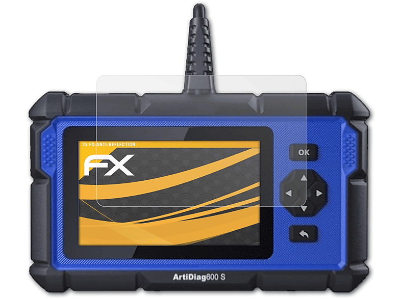 ATFOLIX 2x FX-Antireflex Displayschutz(für Topdon S) ArtiDiag600