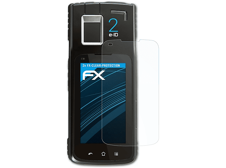 2 e-ID) 2x Displayschutz(für ATFOLIX C-One FX-Clear Coppernic