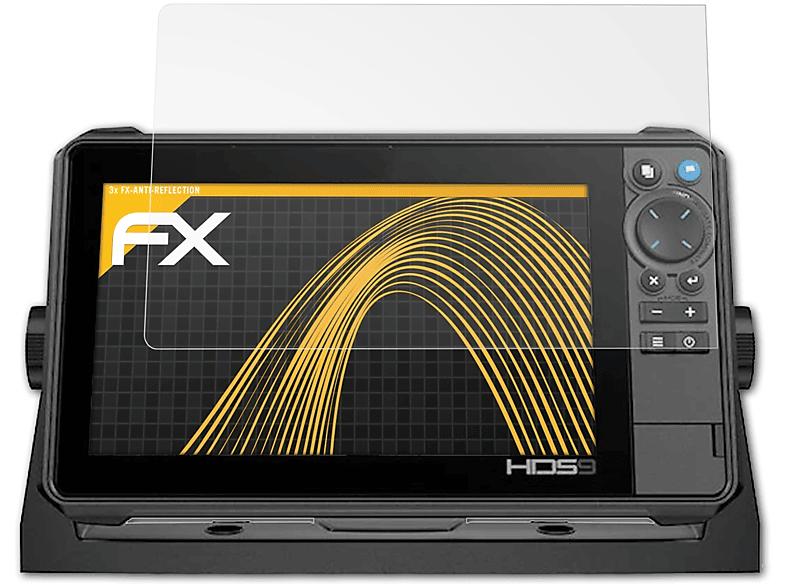 ATFOLIX 3x FX-Antireflex Displayschutz(für Lowrance Pro 9) HDS