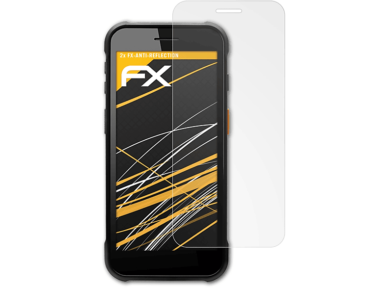 ATFOLIX 2x FX-Antireflex Displayschutz(für Point Mobile PM75)