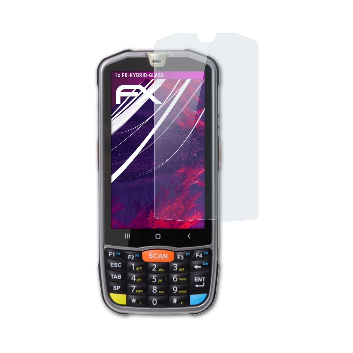 ATFOLIX FX-Hybrid-Glass Schutzglas(für Point Mobile PM67)