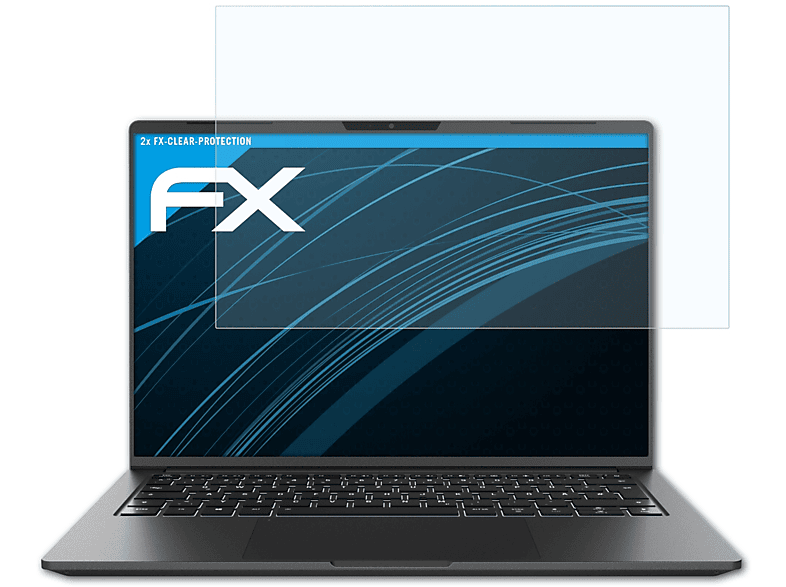 ATFOLIX 2x FX-Clear Displayschutz(für Vision Schenker 14)