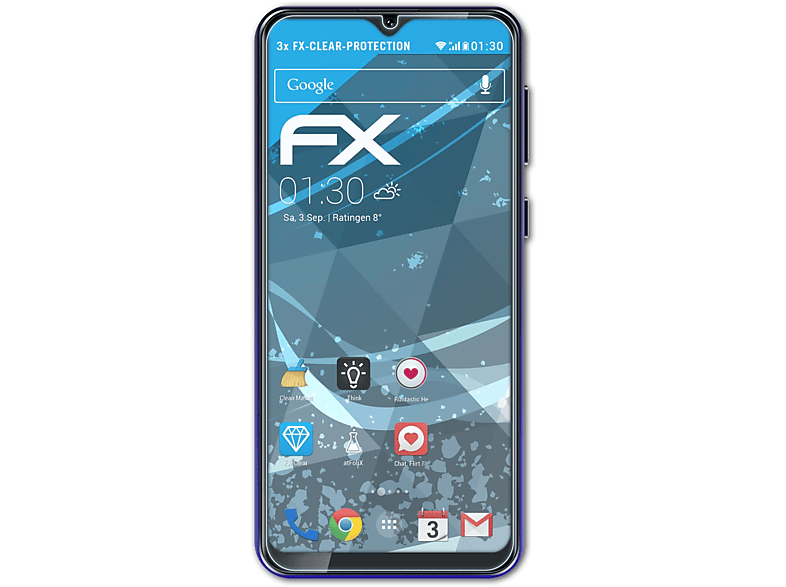 3x ATFOLIX Pro) Displayschutz(für C19 FX-Clear Oukitel