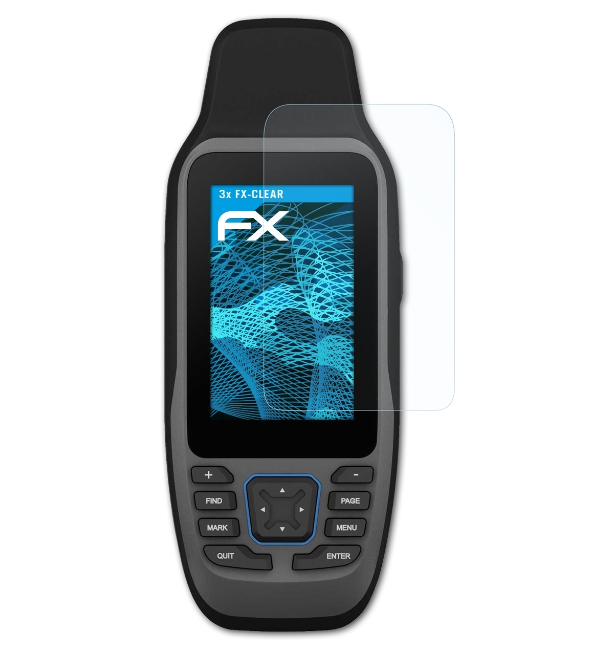 ATFOLIX 3x Garmin 79s) FX-Clear GPSMap Displayschutz(für