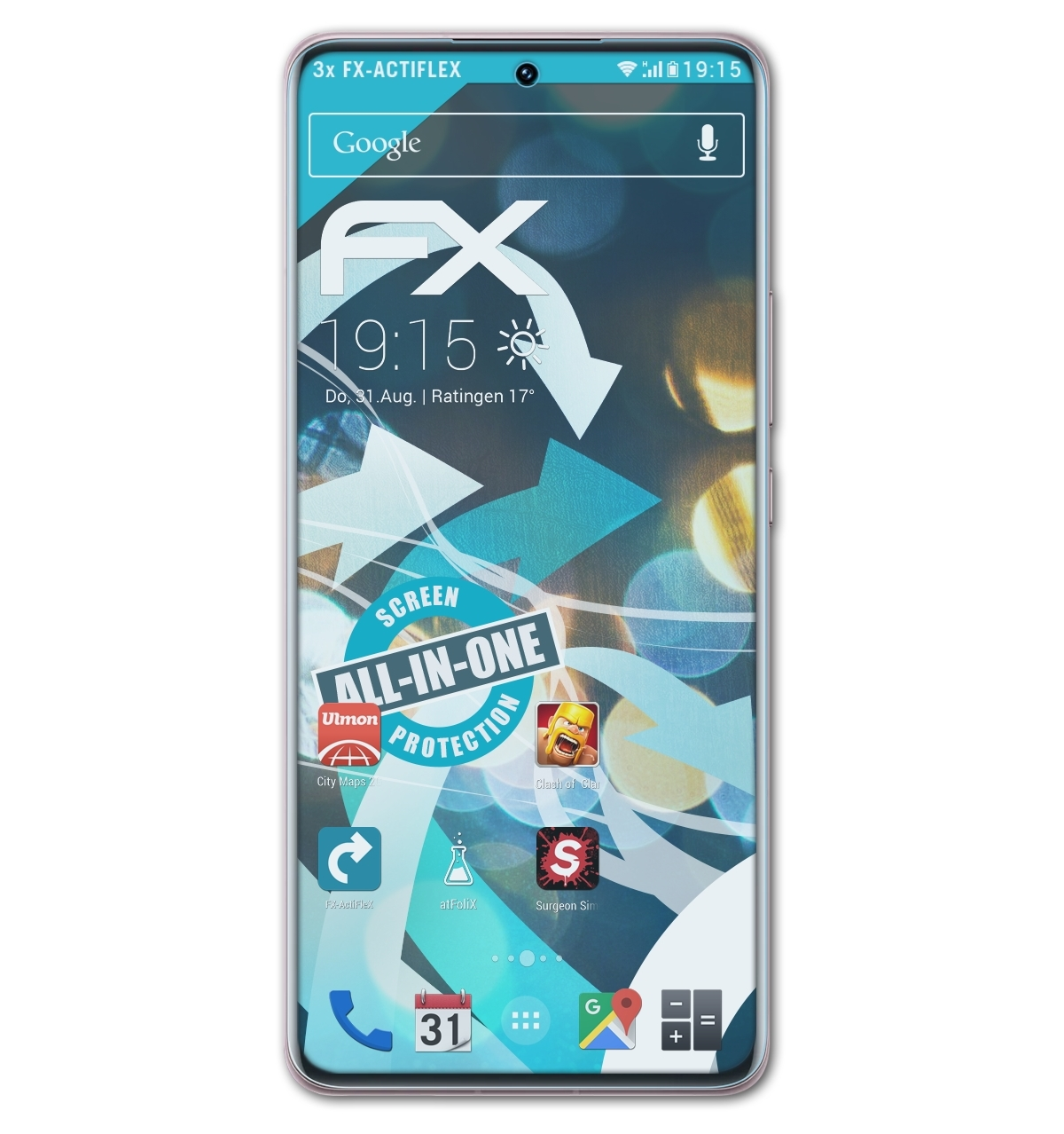 ATFOLIX 3x FX-ActiFleX Displayschutz(für Xiaomi Redmi 12 Pro) Note