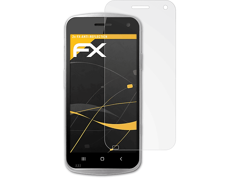 ATFOLIX 2x FX-Antireflex Displayschutz(für Point Mobile PM30hc)