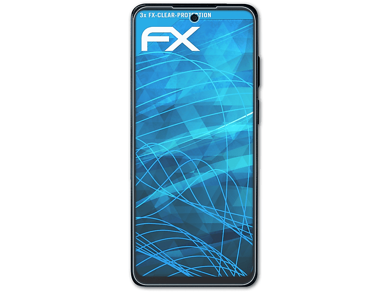 ATFOLIX 3x FX-Clear Displayschutz(für 5G Stylus Moto Motorola (2022)) G