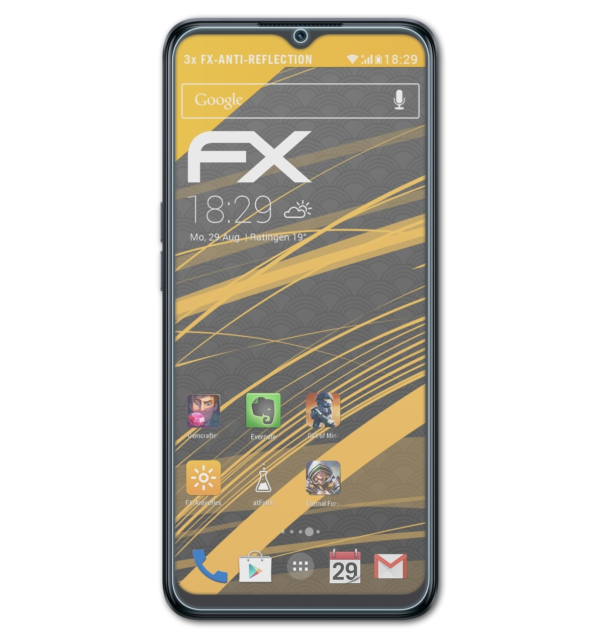 5G) ATFOLIX OnePlus Displayschutz(für 3x FX-Antireflex N300 Nord