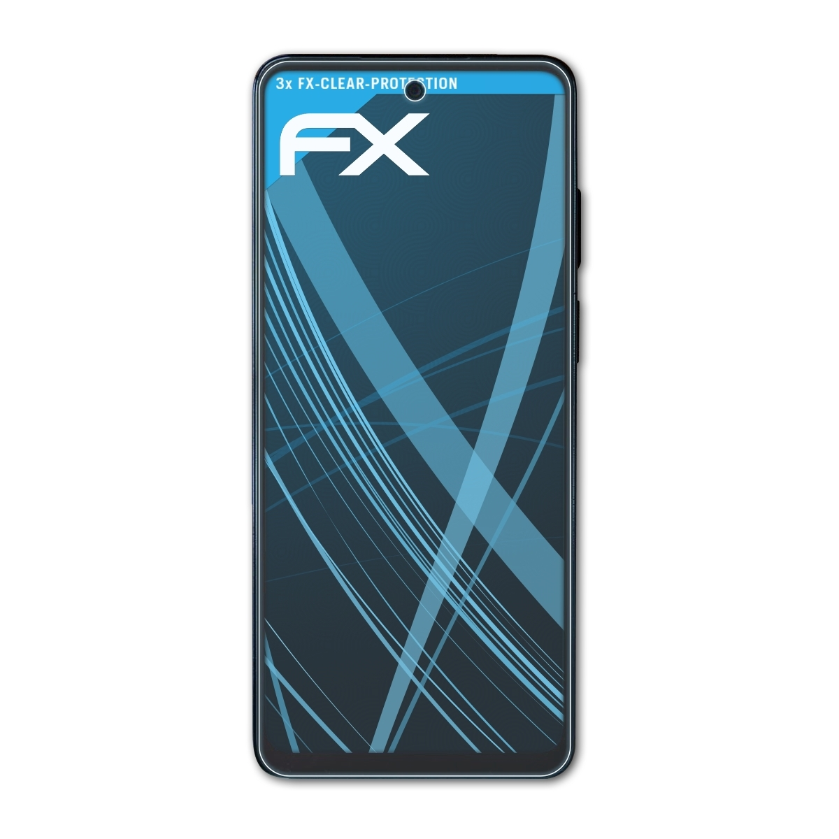 ATFOLIX 3x FX-Clear Displayschutz(für 5G Stylus Moto Motorola (2022)) G