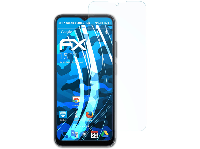 ATFOLIX 3x FX-Clear Displayschutz(für A52) Blackview