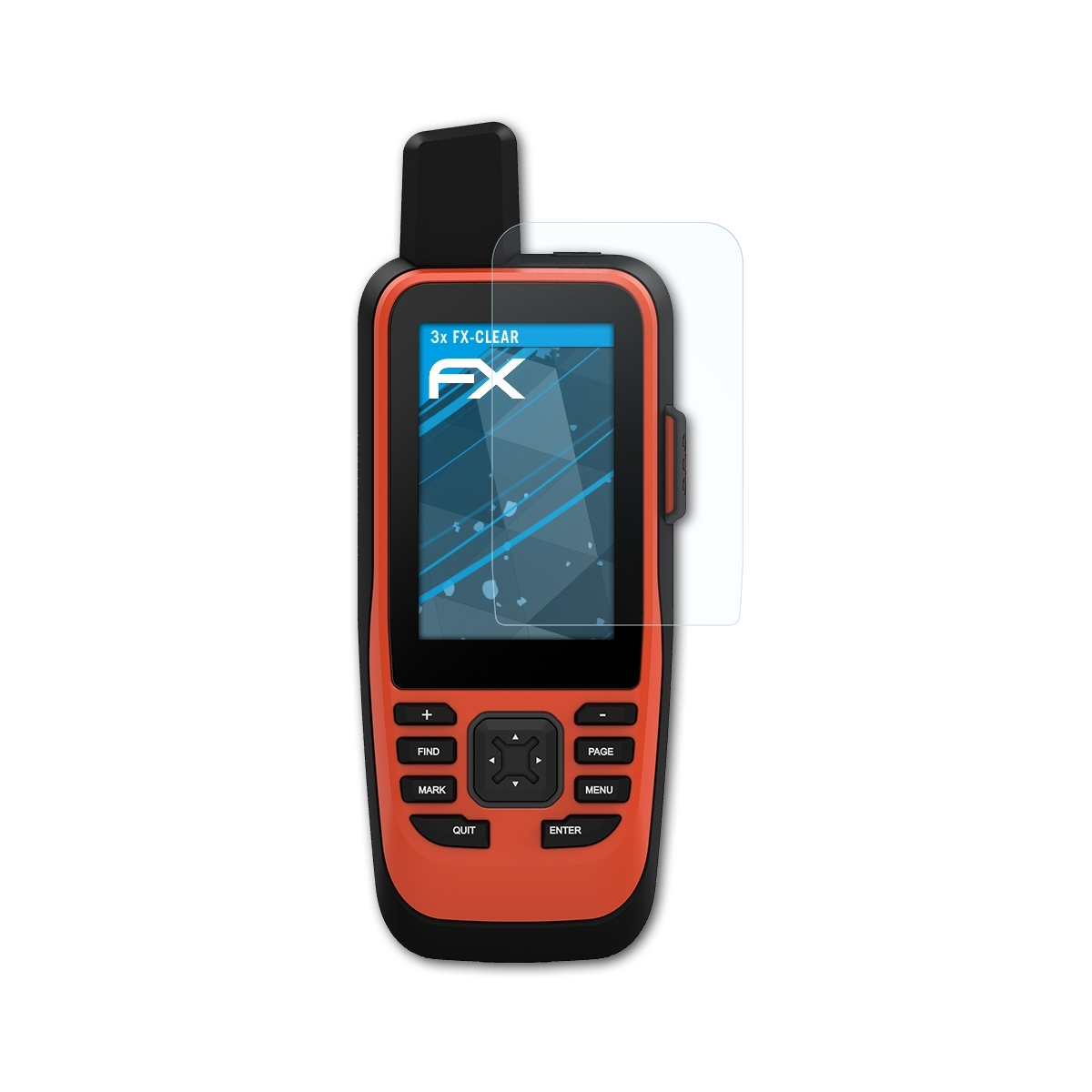 ATFOLIX Displayschutz(für FX-Clear Garmin GPSMap 86i) 3x