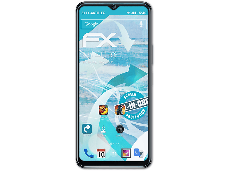 3x FX-ActiFleX Vivo Displayschutz(für ATFOLIX Y76 5G)