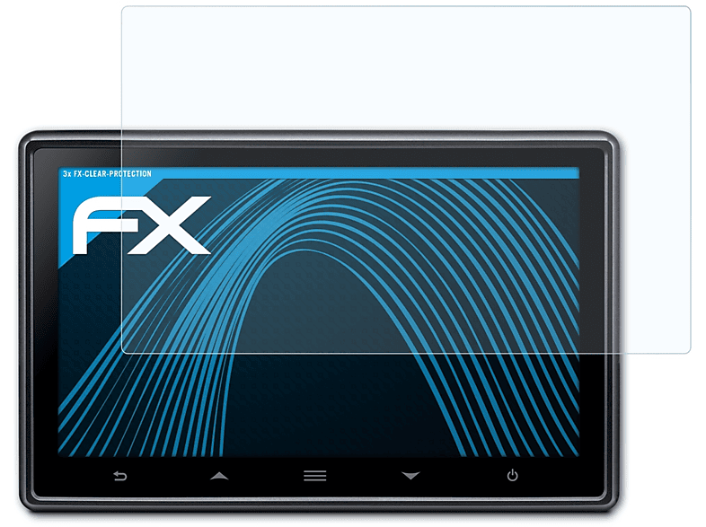 ATFOLIX 3x FX-Clear Displayschutz(für Garmin GNX 130)