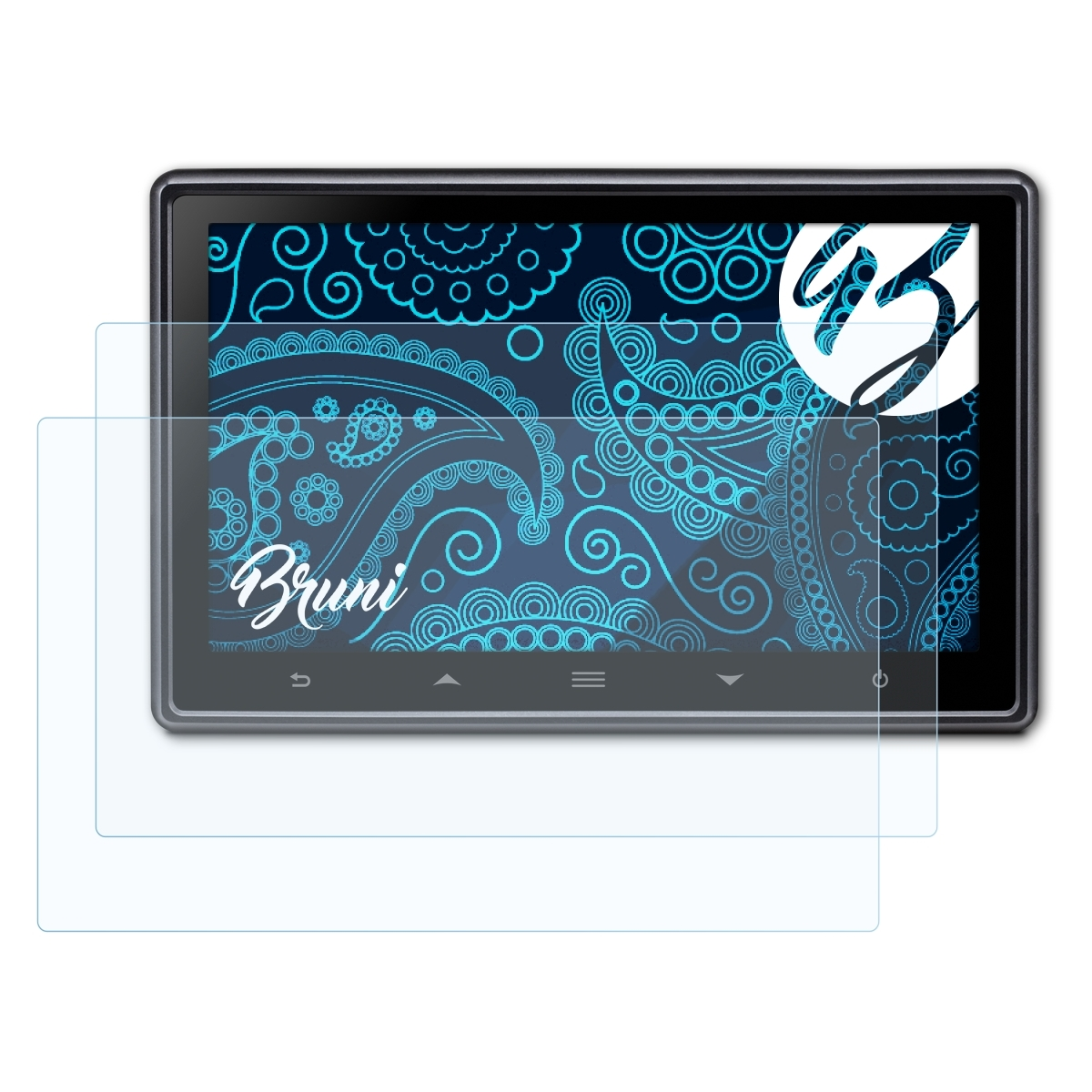 GNX Garmin 2x 130) BRUNI Basics-Clear Schutzfolie(für