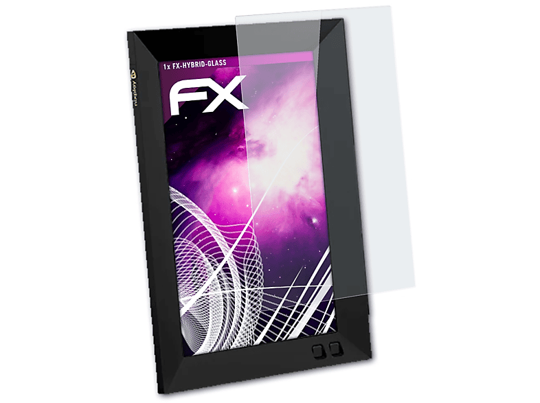 FX-Hybrid-Glass (8 Inch)) 8 Smart ATFOLIX Nixplay Schutzglas(für