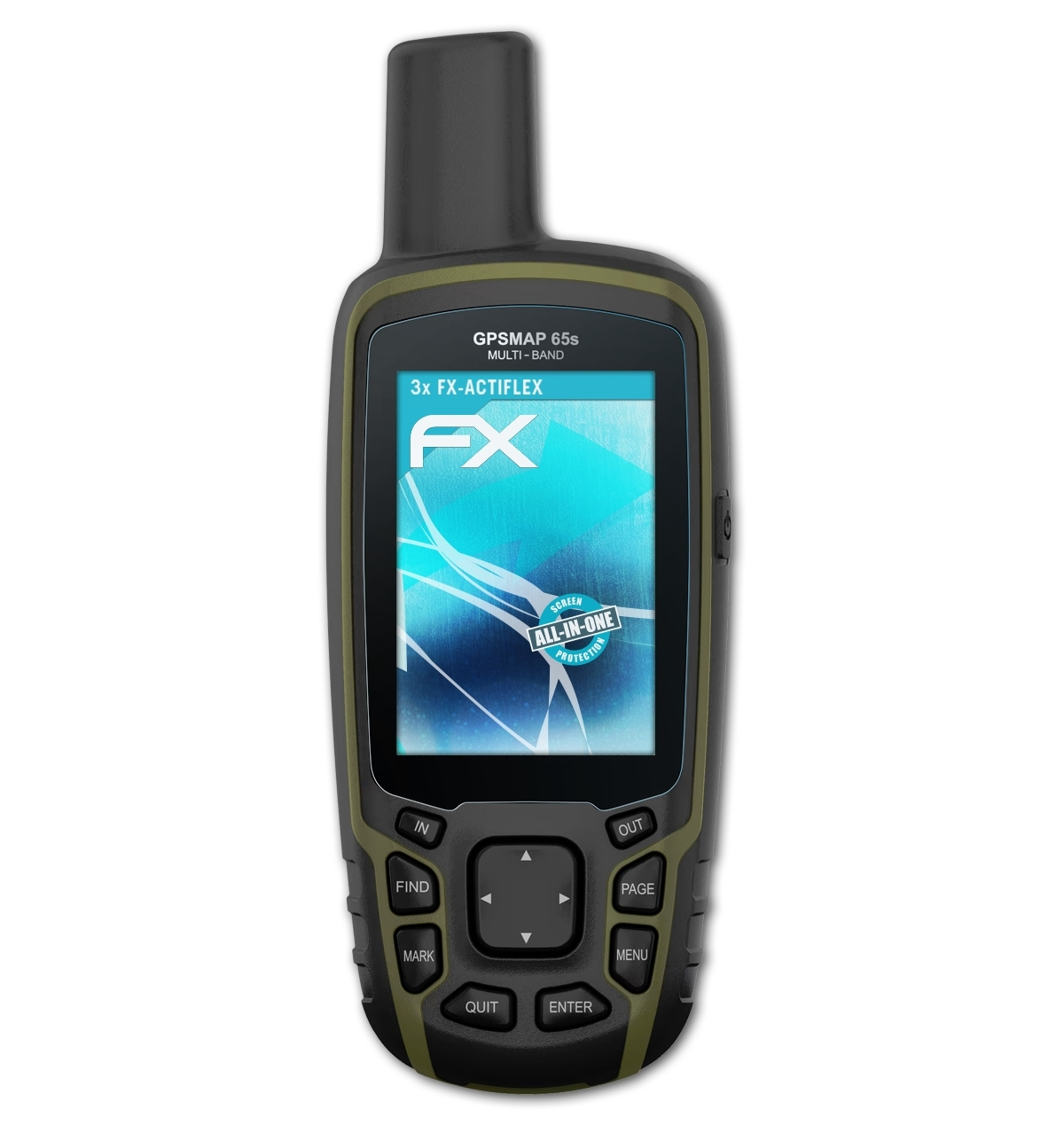 ATFOLIX FX-ActiFleX 3x GPSMap Displayschutz(für 65s) Garmin