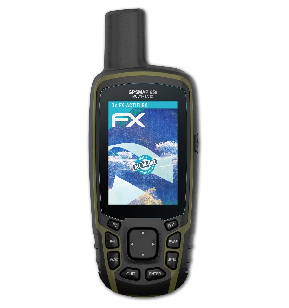 GPSMap ATFOLIX 3x Garmin Displayschutz(für FX-ActiFleX 65s)