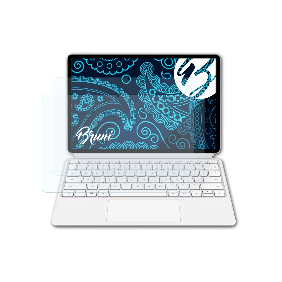 BRUNI 2x Basics-Clear Go) Schutzfolie(für MateBook Huawei E