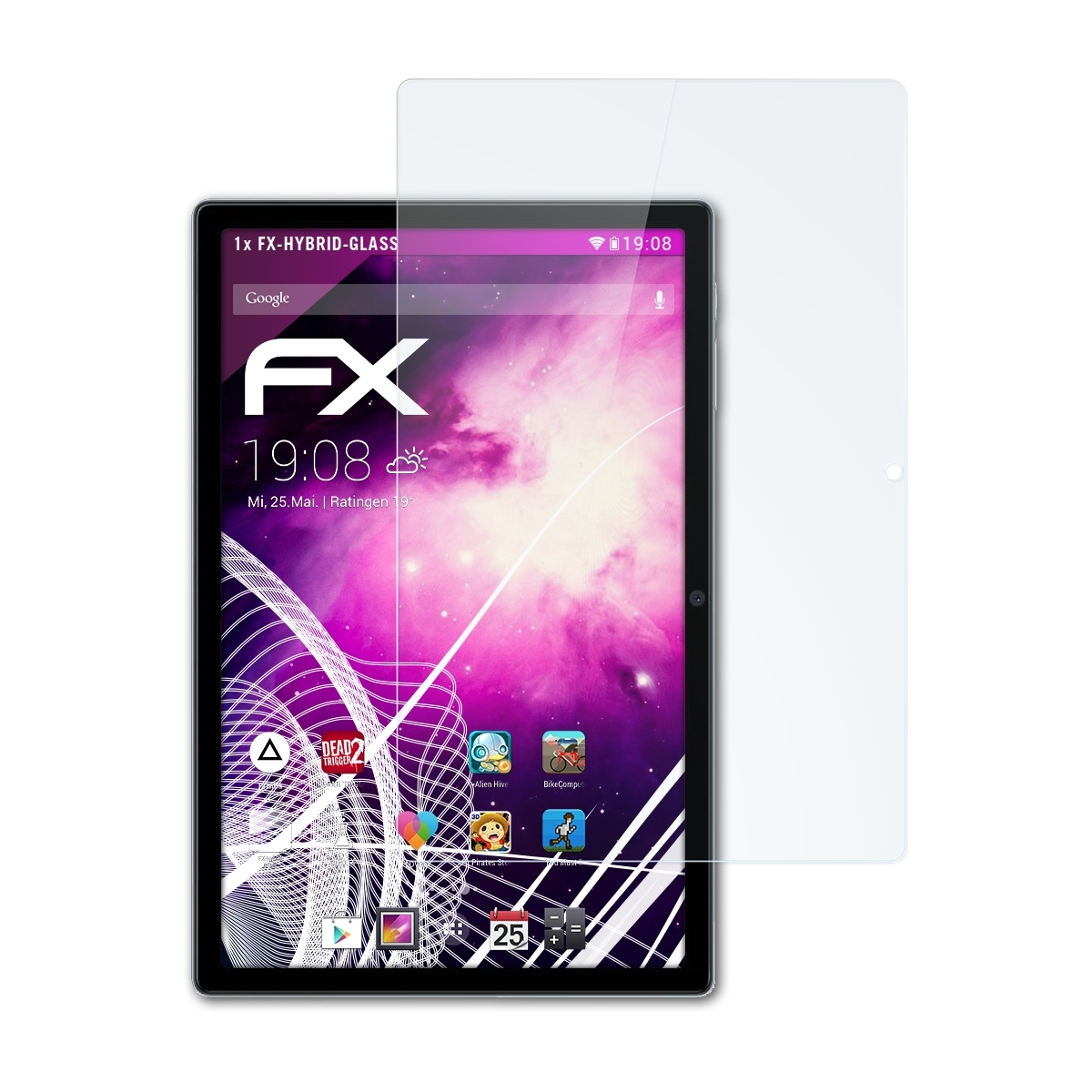 ATFOLIX FX-Hybrid-Glass Blackview Tab Schutzglas(für 15)
