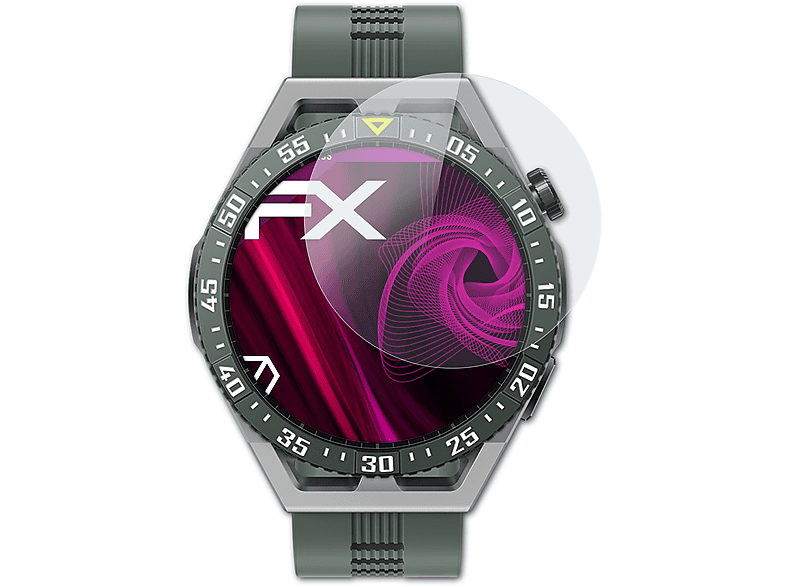 ATFOLIX FX-Hybrid-Glass Schutzglas(für Huawei Watch GT 3 SE)