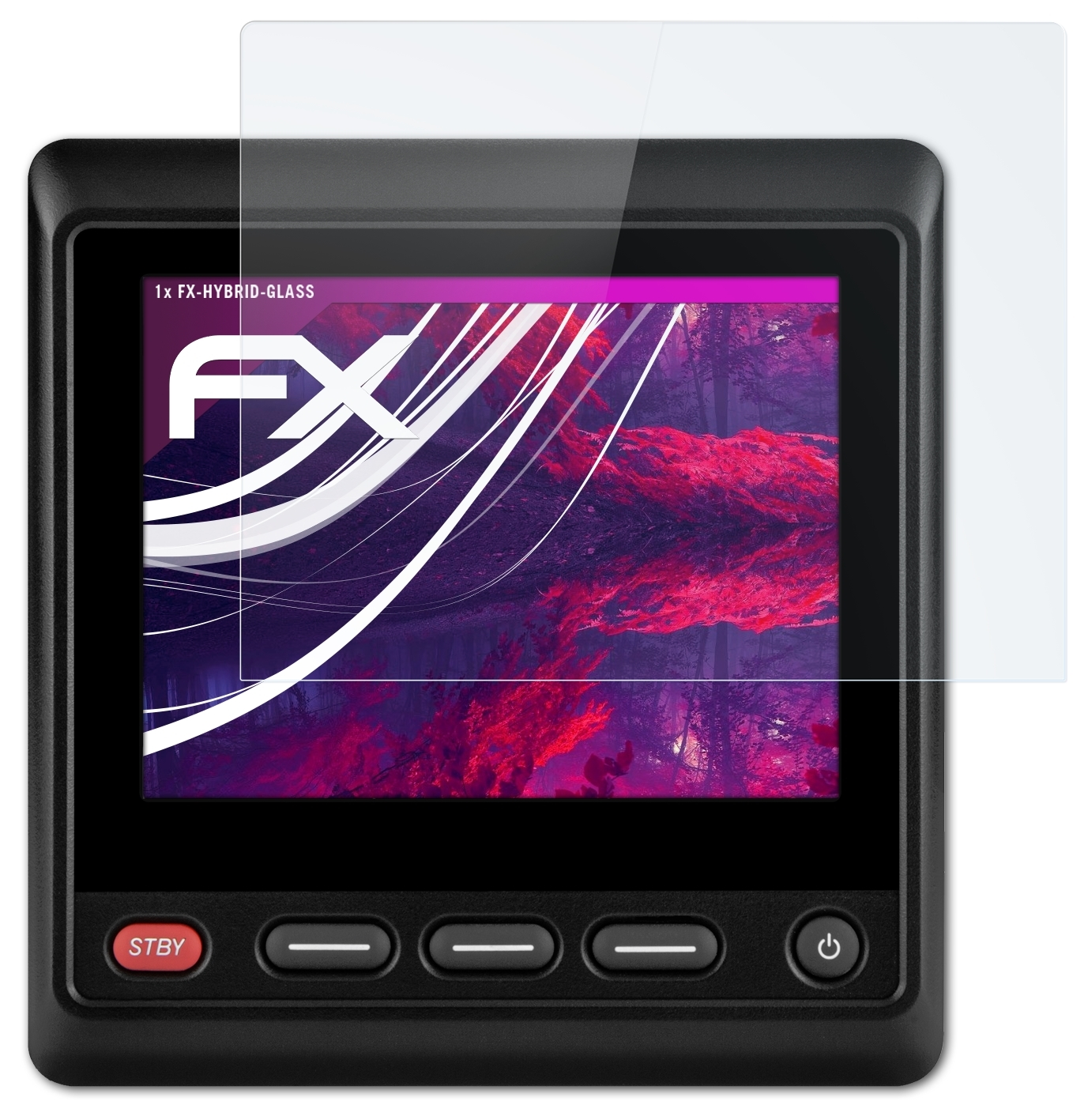 20) FX-Hybrid-Glass GHC Schutzglas(für Garmin ATFOLIX